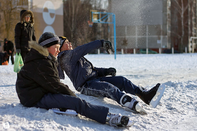 на катке в Солигорске на катке в Солигорске
