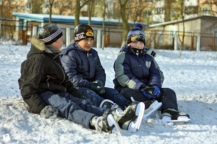 на катке в Солигорске на катке в Солигорске