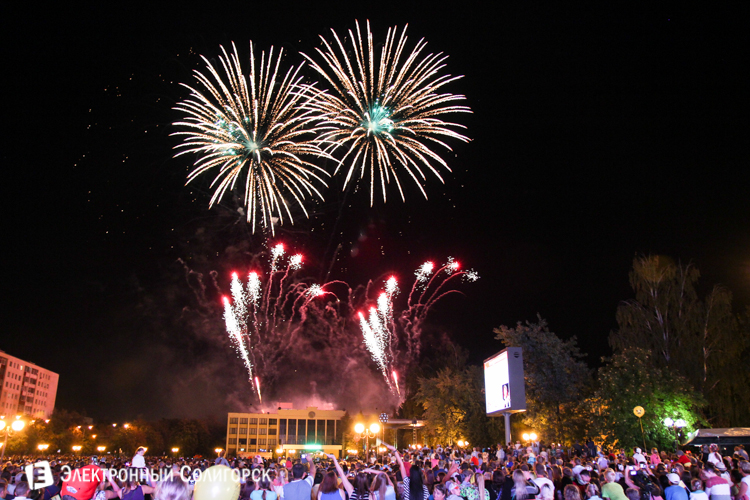 Салют в Солигорске