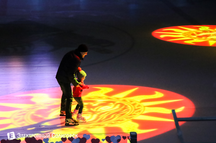 Ледовая дискотека в Солигорске