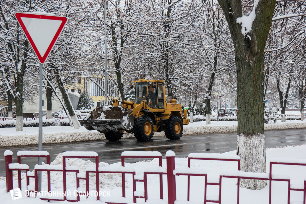 Солигорск снегопад