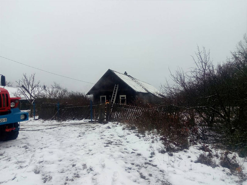 пожар в д.Малый Рожан