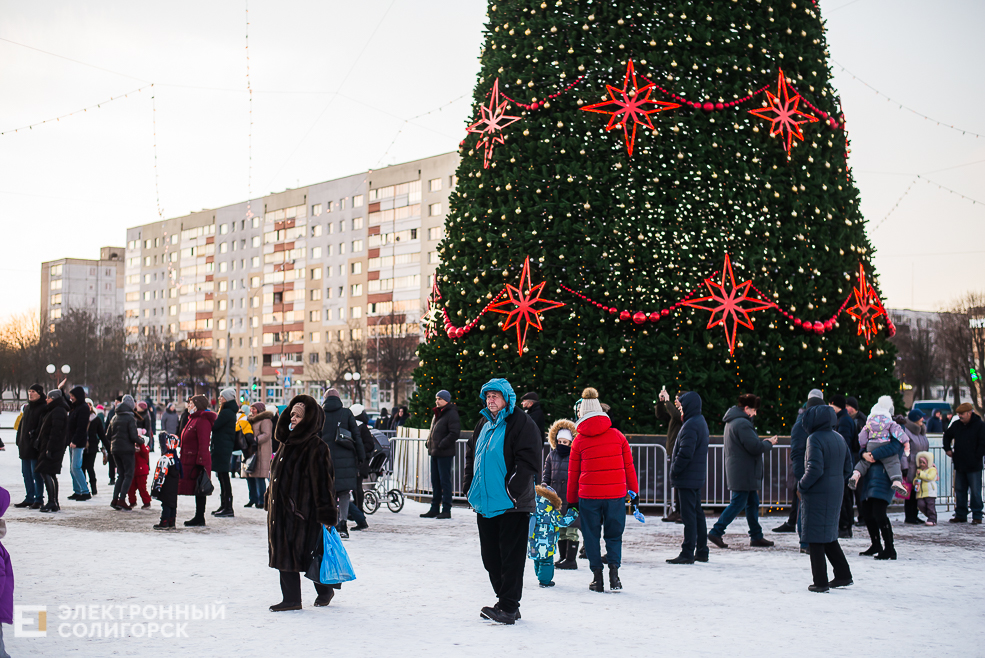 рождественский концерт на площади