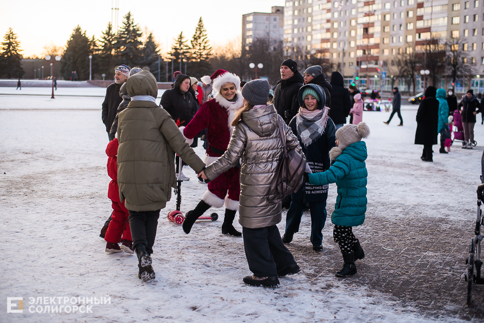 рождественский концерт на площади