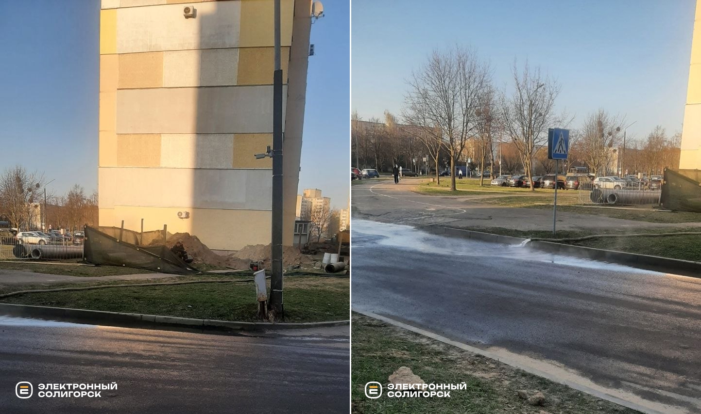 Ремонт тепловых сетей на Октябрьской