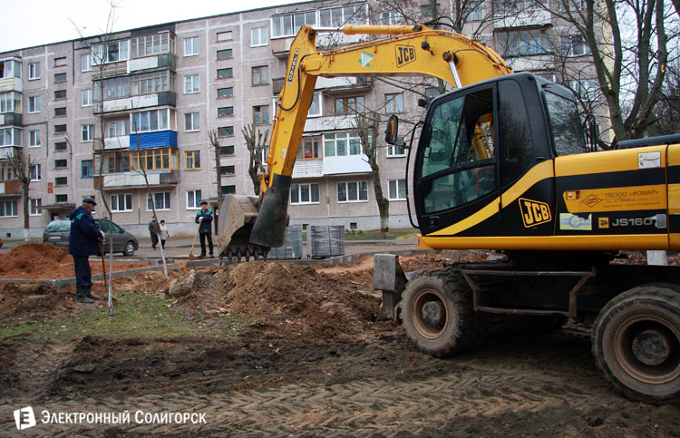 благоустройство двора Солигорск